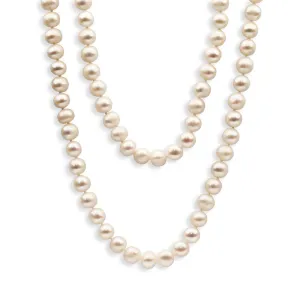 180cm White Freshwater Pearl Strand