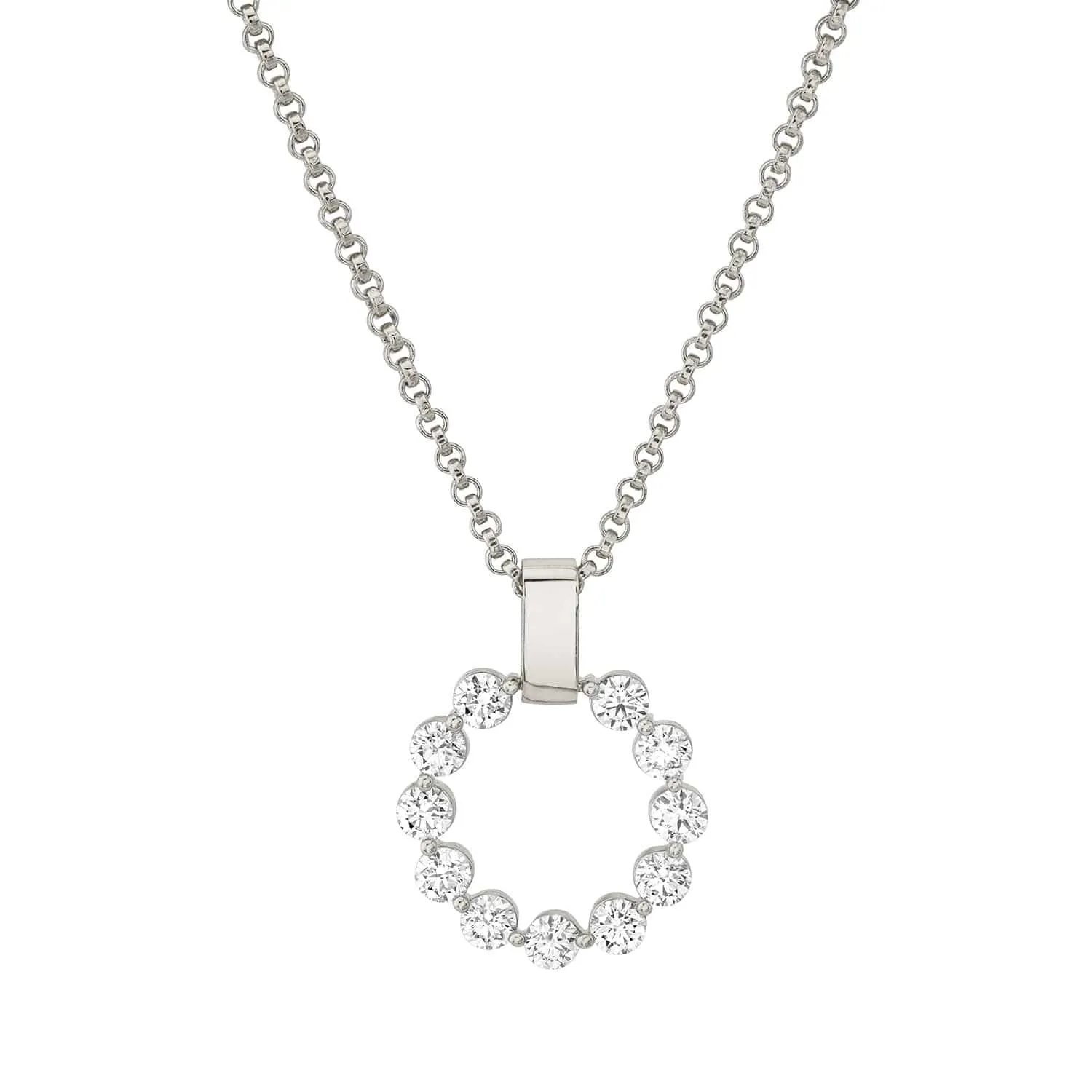 1.85ctw Diamond Cloud Large Pendant