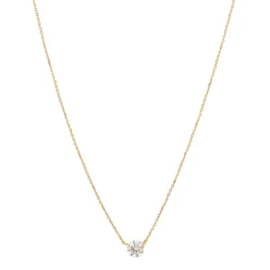 18kt Gold .50ct Natural Diamond Pendant Necklace