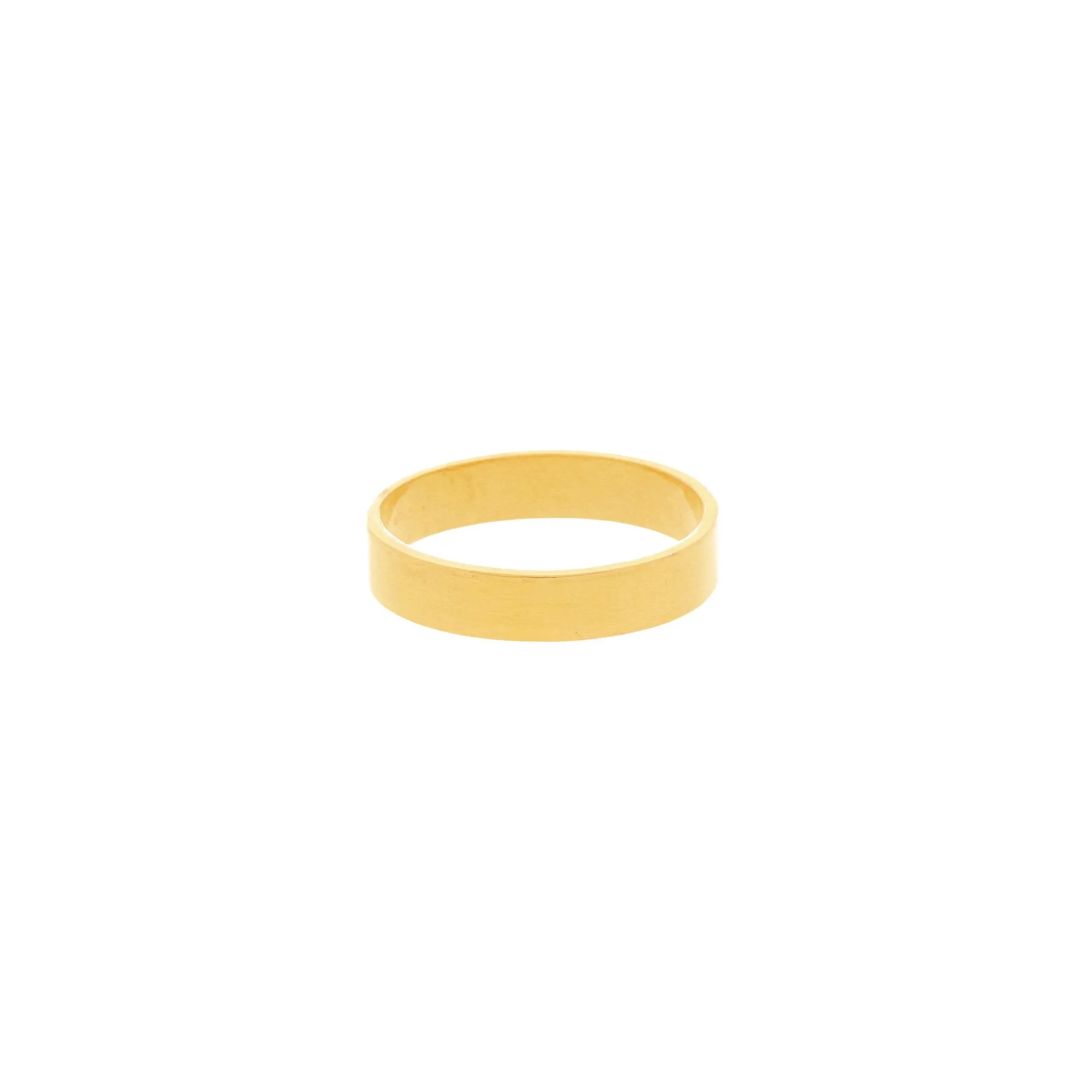 22K Gold 4.1 Grams Minimal Ring, Size 8.5