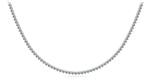 3 Prong Riviera Diamond Necklace with 16.80 ct.(finished) 3.5mm