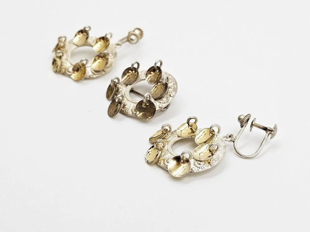 Aksel Holmsen Norway 925 Sterling Sølje Brooch & Earrings Set Circa 1940s