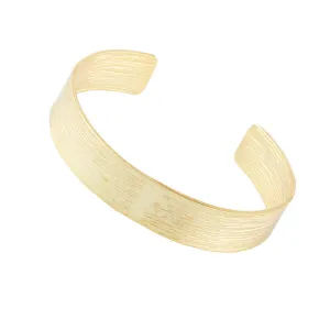 Aphrodite Classic Brushed Gold Bangle