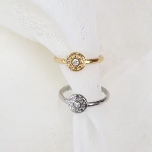 Bella ~ Adjustable Gold Plated Stainless Steel Ring