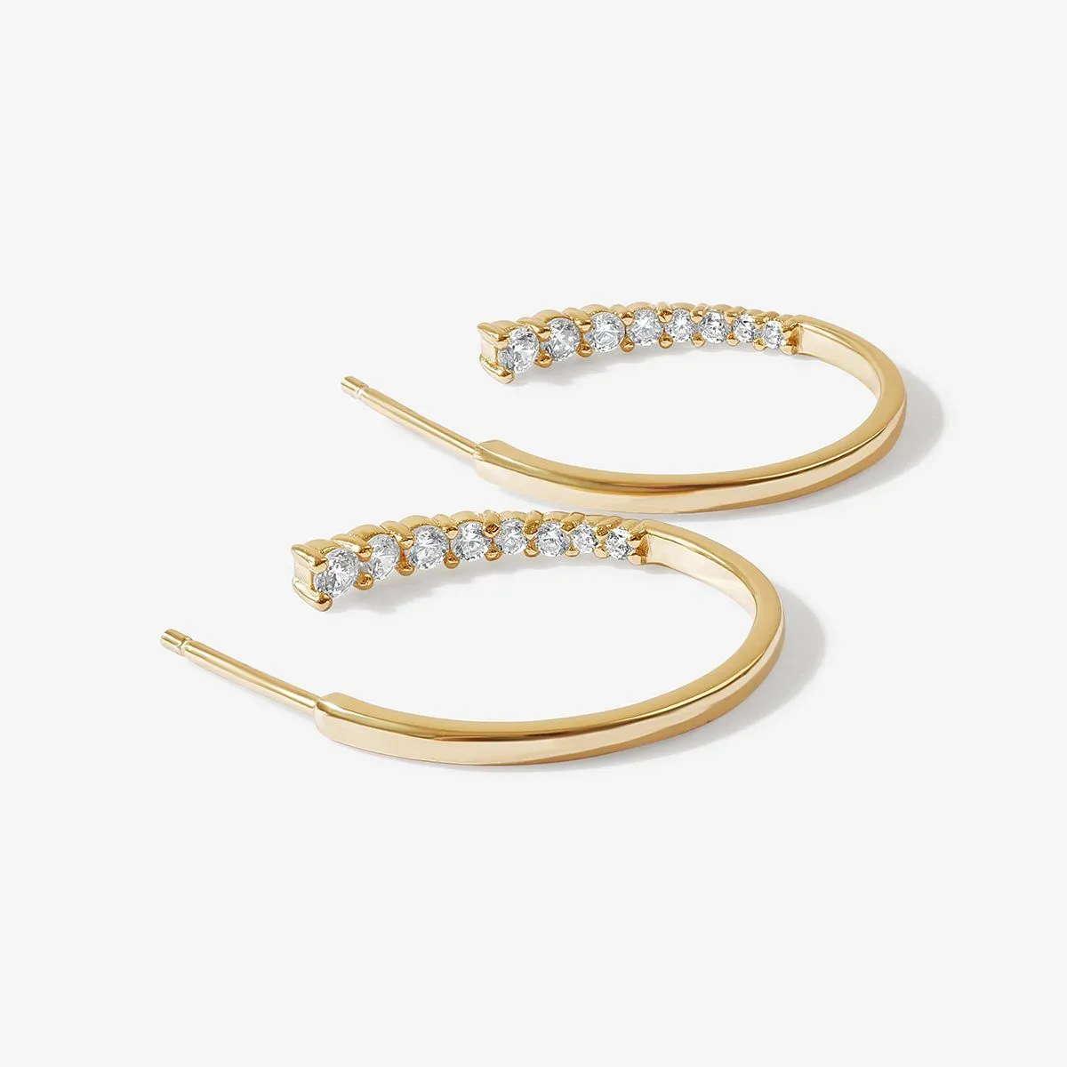 Bentley midi hoop earrings