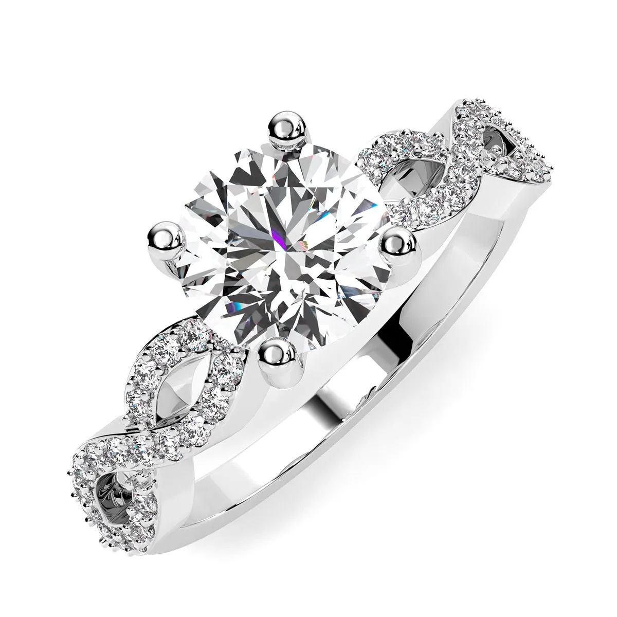 Camellia - Round Lab Diamond Engagement Ring (IGI Certified)