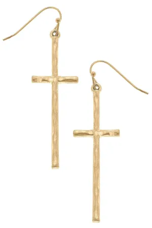 Carmi Delicate Cross Earring