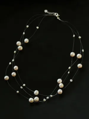 Celestial Dreams Multi-layer Freshwater Pearl Necklace