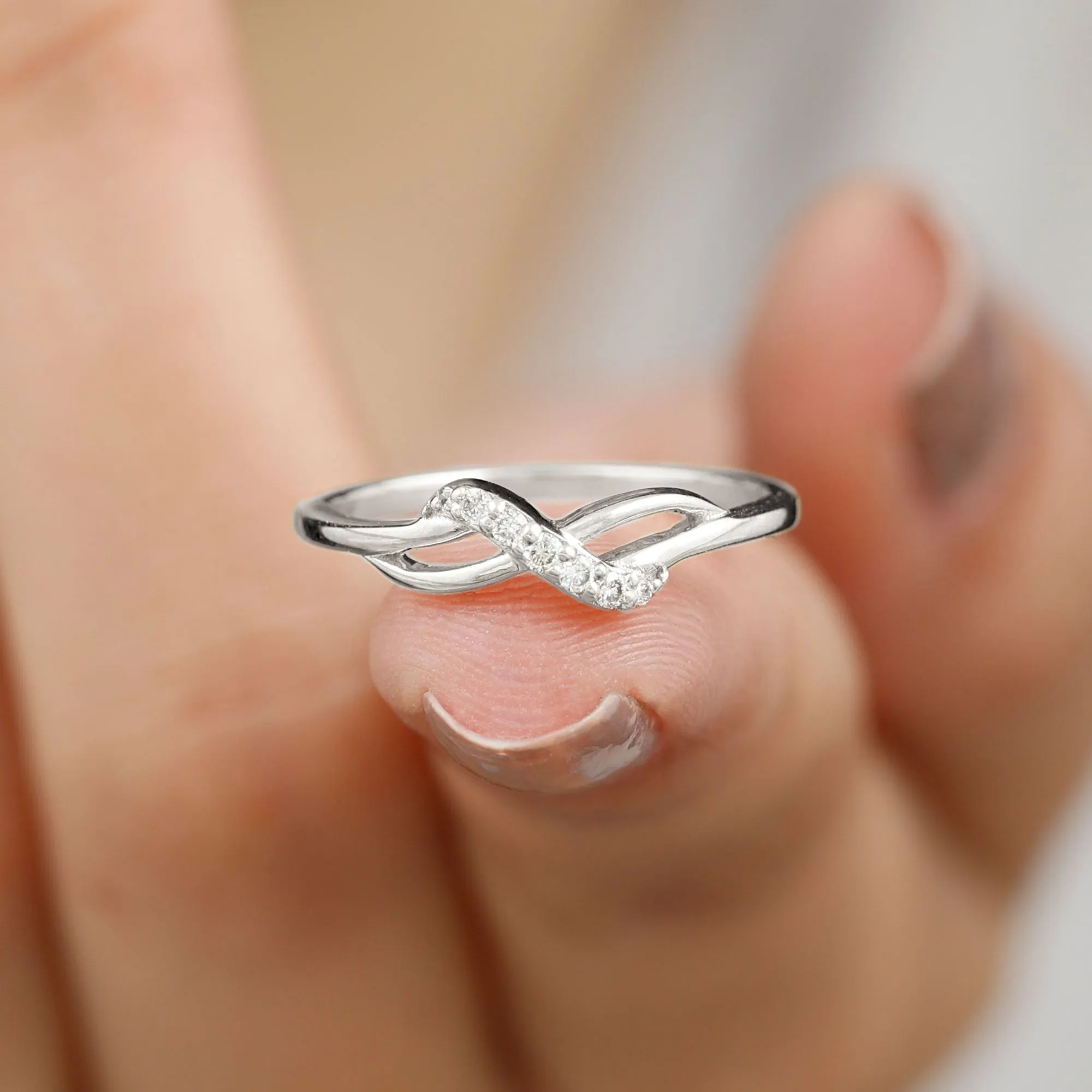 Certified Diamond Minimal Infinity Promise Ring