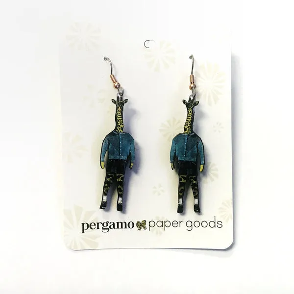 Channel Your Inner Child with Giraffe Boy Earrings: Sustainable & Handmade