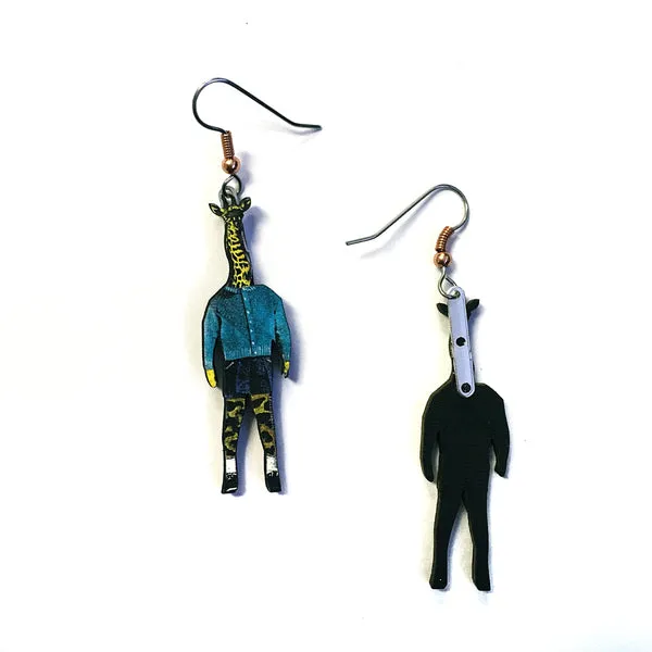 Channel Your Inner Child with Giraffe Boy Earrings: Sustainable & Handmade