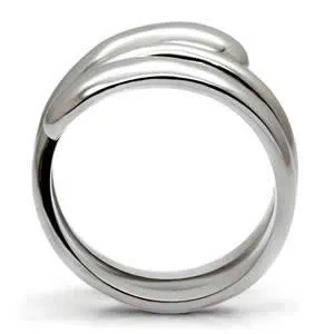 CJ7727OS Wholesale - Stainless Steel Wrapped Cocktail Ring