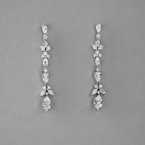 Delicate CZ Dangle Earrings