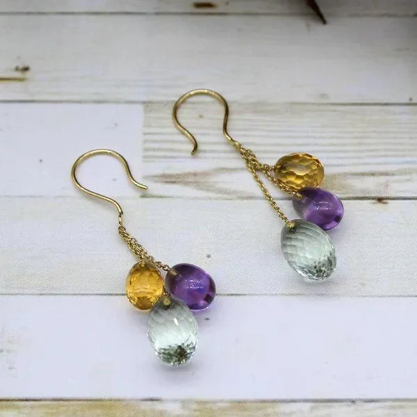 Delicate Triple Drop earrings