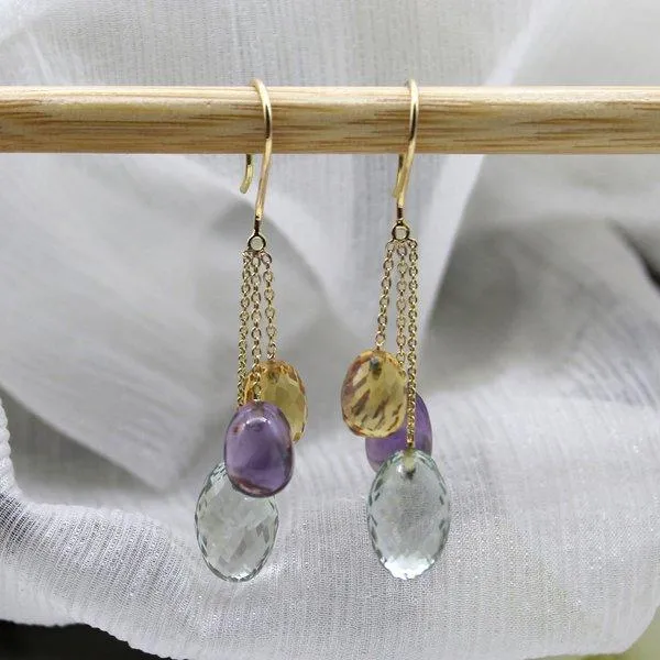 Delicate Triple Drop earrings