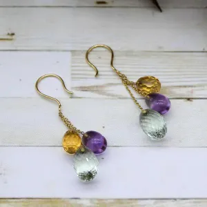 Delicate Triple Drop earrings