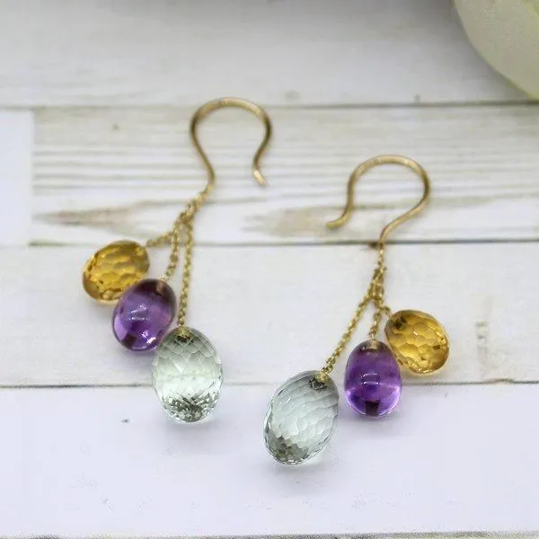 Delicate Triple Drop earrings