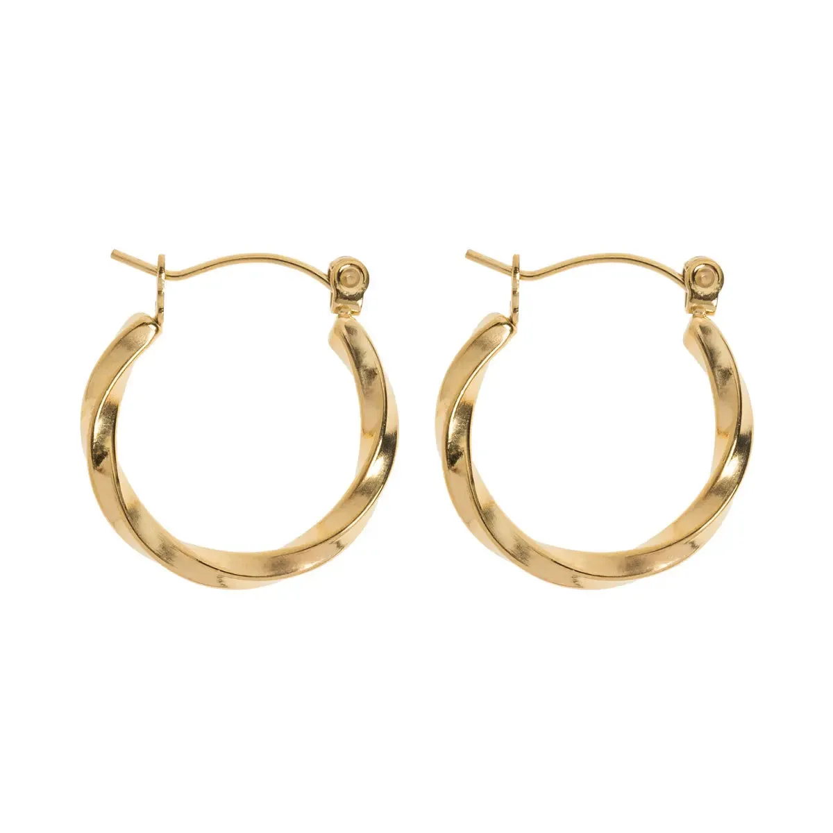 Delicate Twisted Hoop Earrings