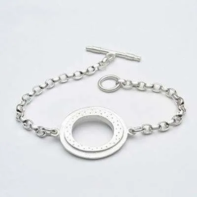 Emily Rosenfeld Sterling Silver Circle Bracelet