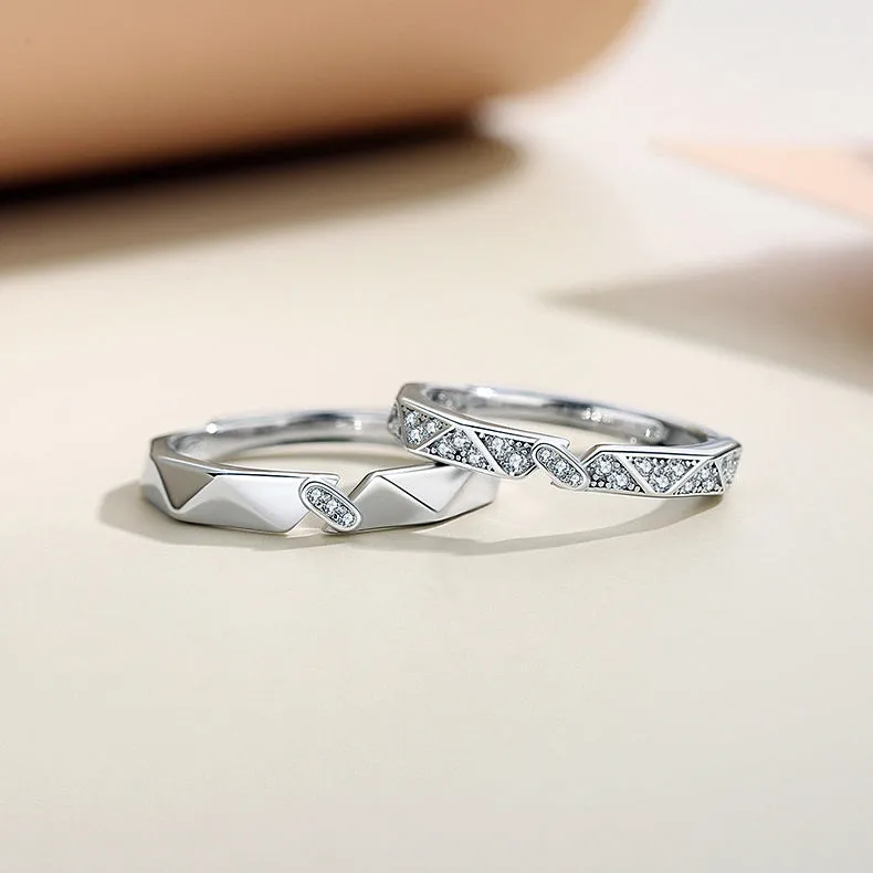 Engraved Matching Wedding Rings for Couples