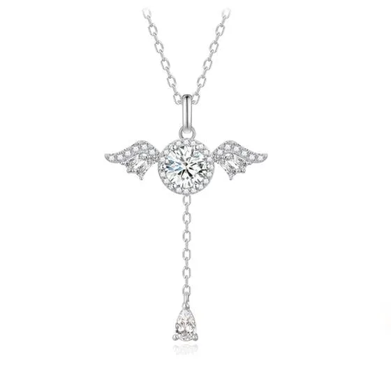 FANCIME "Angel's Love" Sterling Silver Necklace