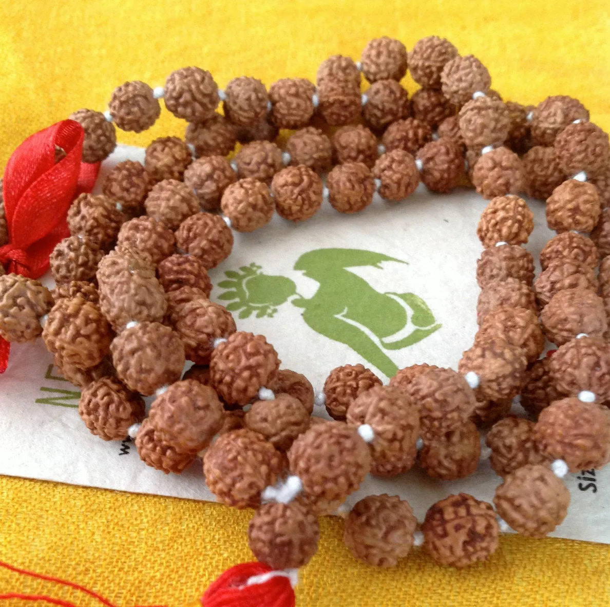 Five Mukhi Rudraksha Japa Prayer  Mala