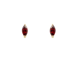 Garnet Marquise Studs (Ready to Ship)