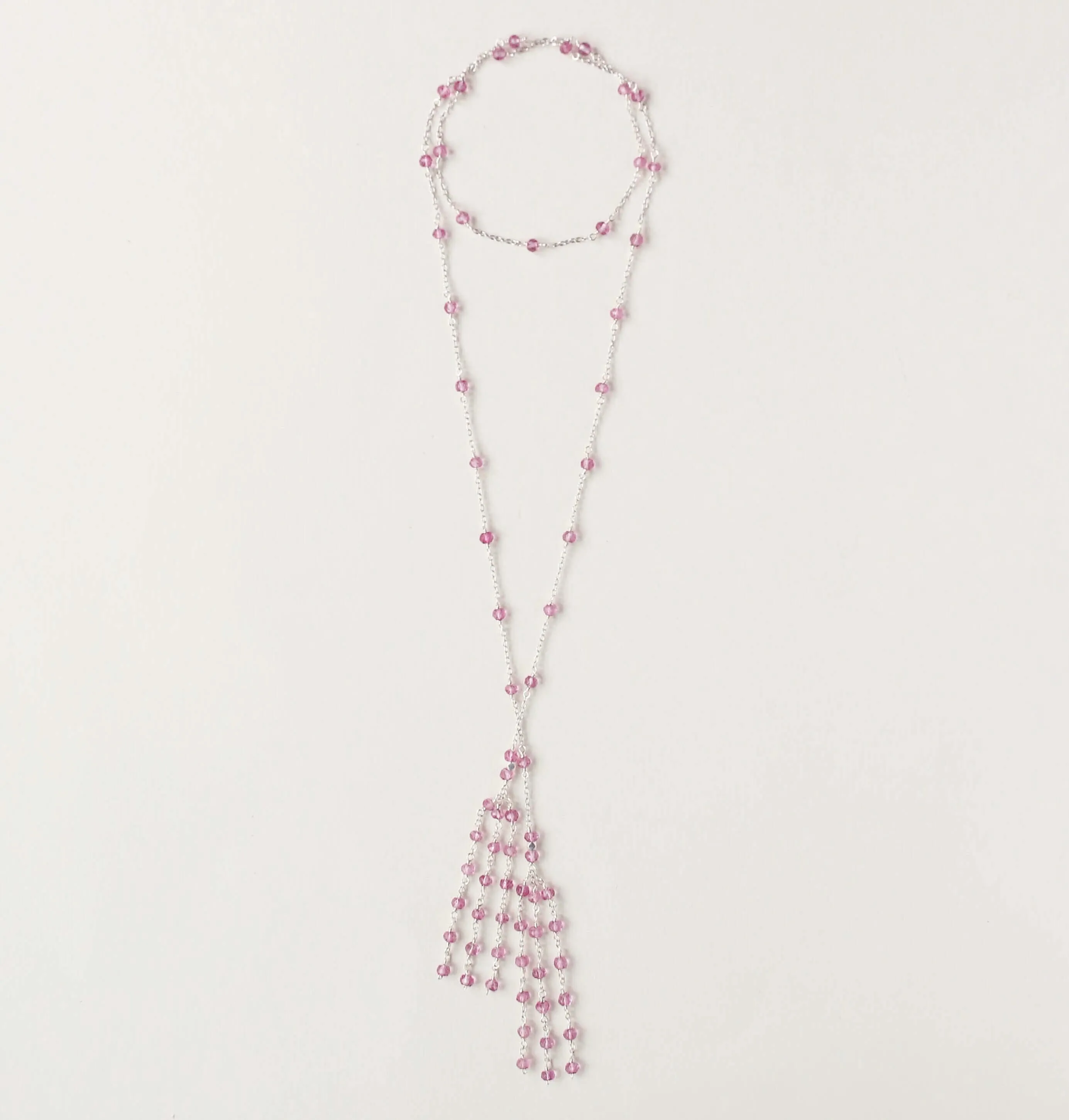 Gemstone Ballet Lariat Necklaces