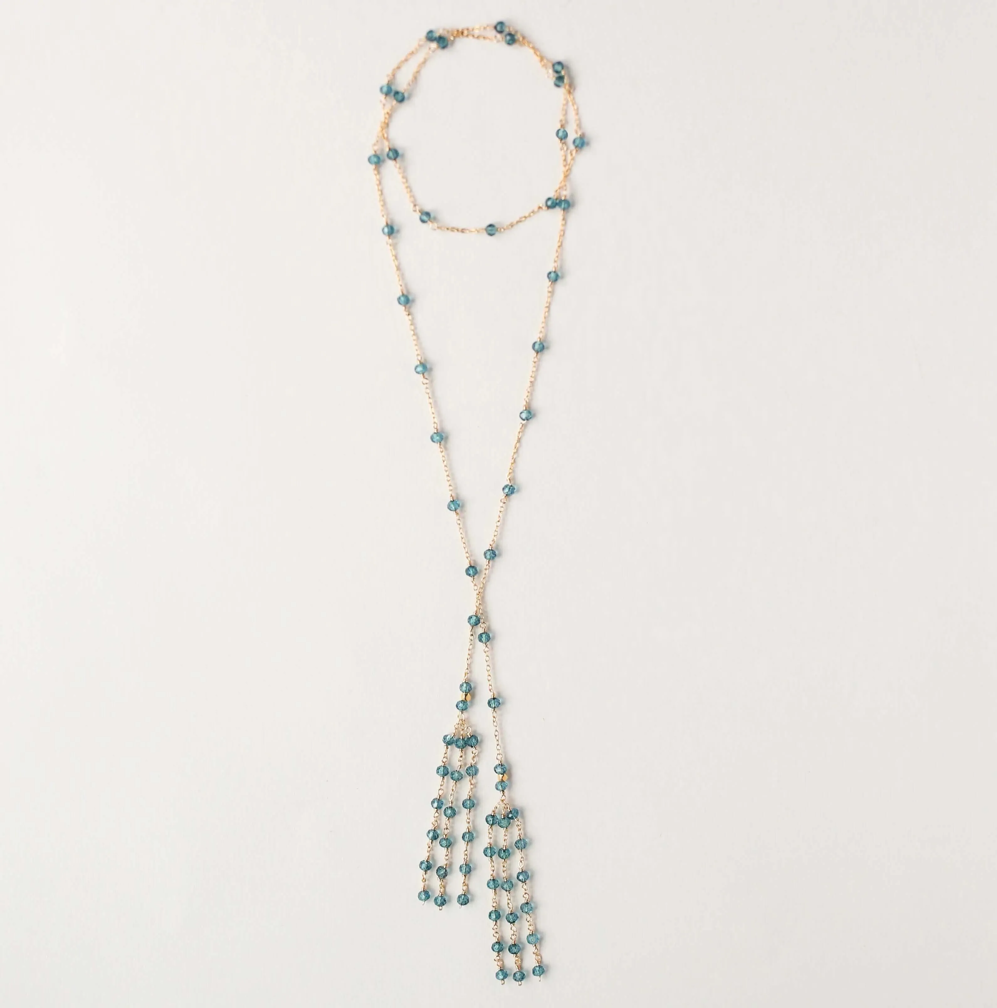 Gemstone Ballet Lariat Necklaces