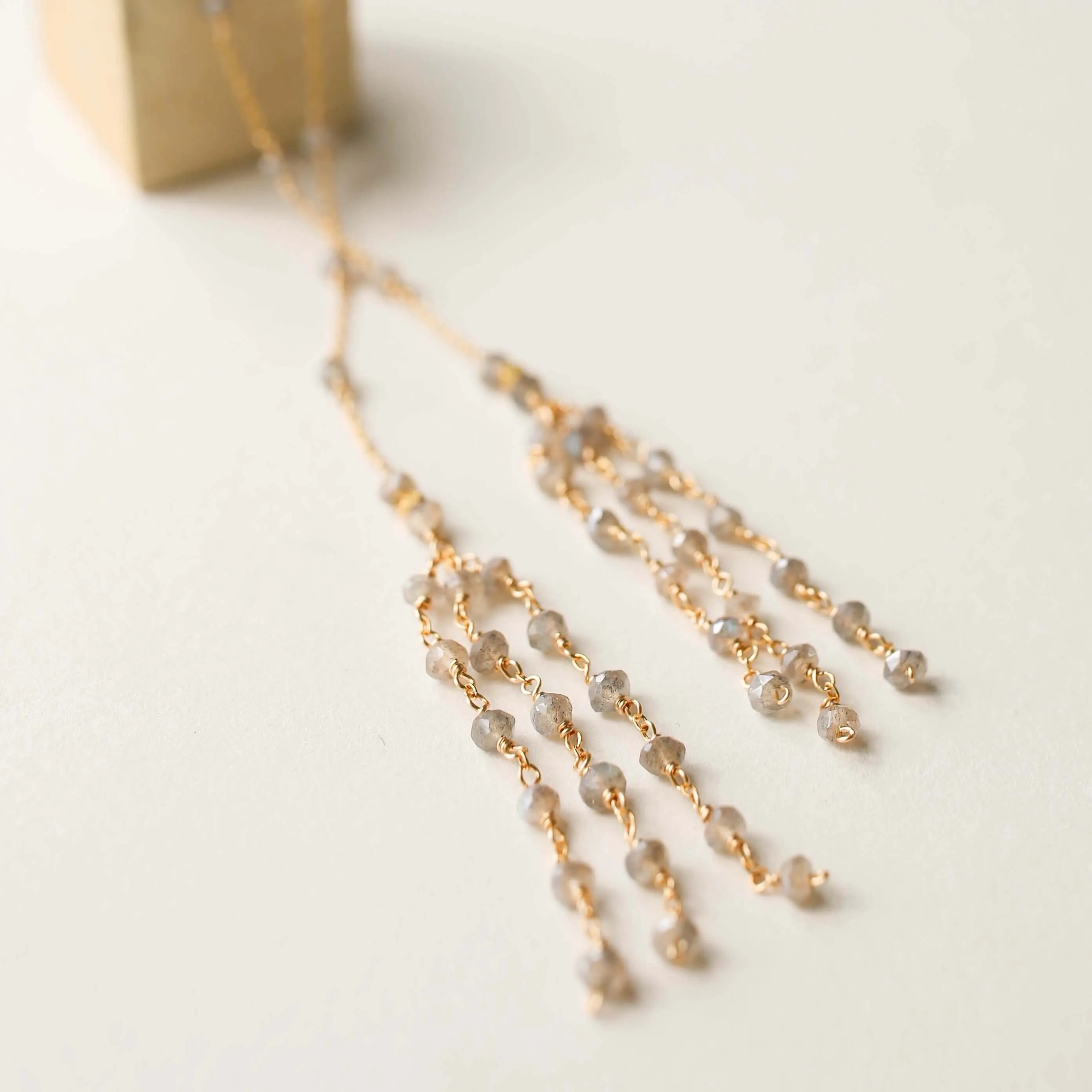 Gemstone Ballet Lariat Necklaces