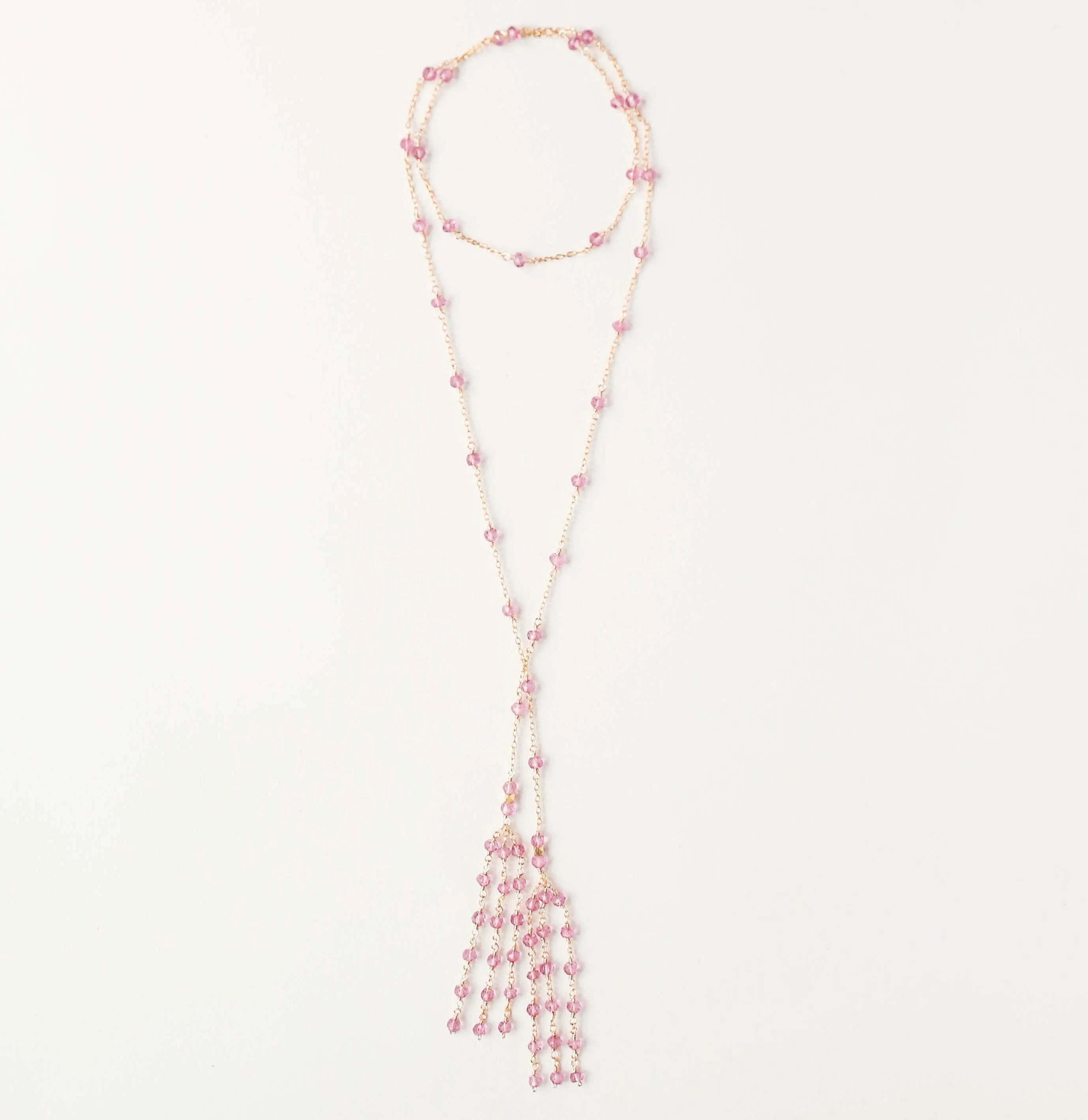 Gemstone Ballet Lariat Necklaces