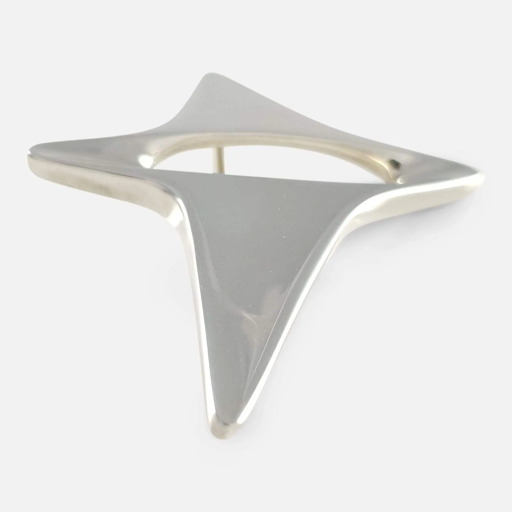 Georg Jensen Silver Abstract Brooch #339