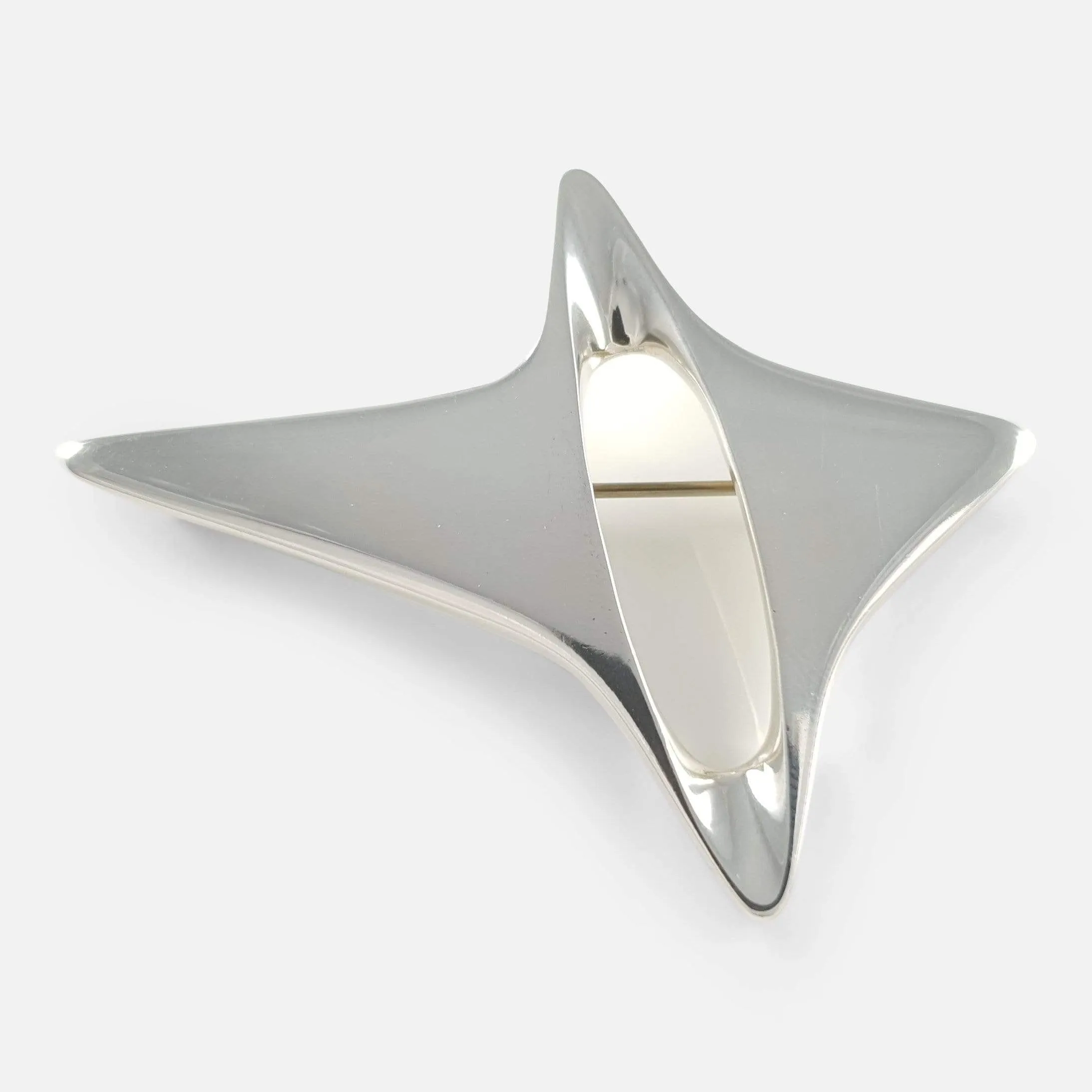 Georg Jensen Silver Abstract Brooch #339