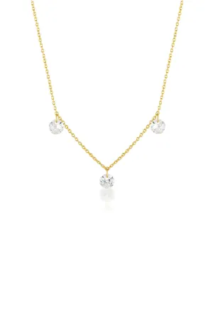 Georgini Mirage Ethereal Pendant- Gold & White CZ