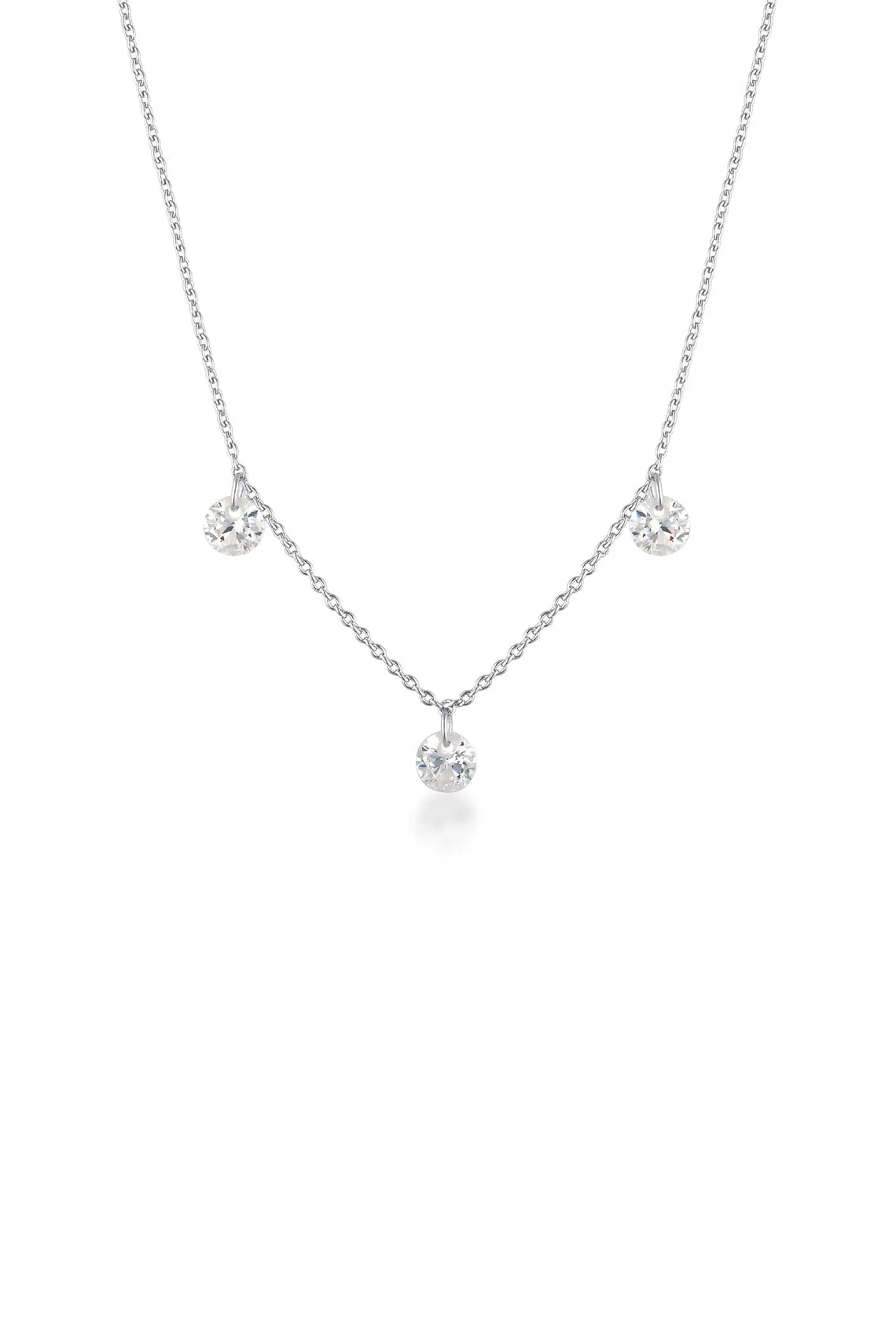 Georgini Mirage Ethereal Pendant- Silver & White CZ