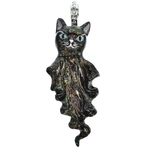 Ghost Kitty Magnetic Enhancer (Sterling Silvertone/Jet)