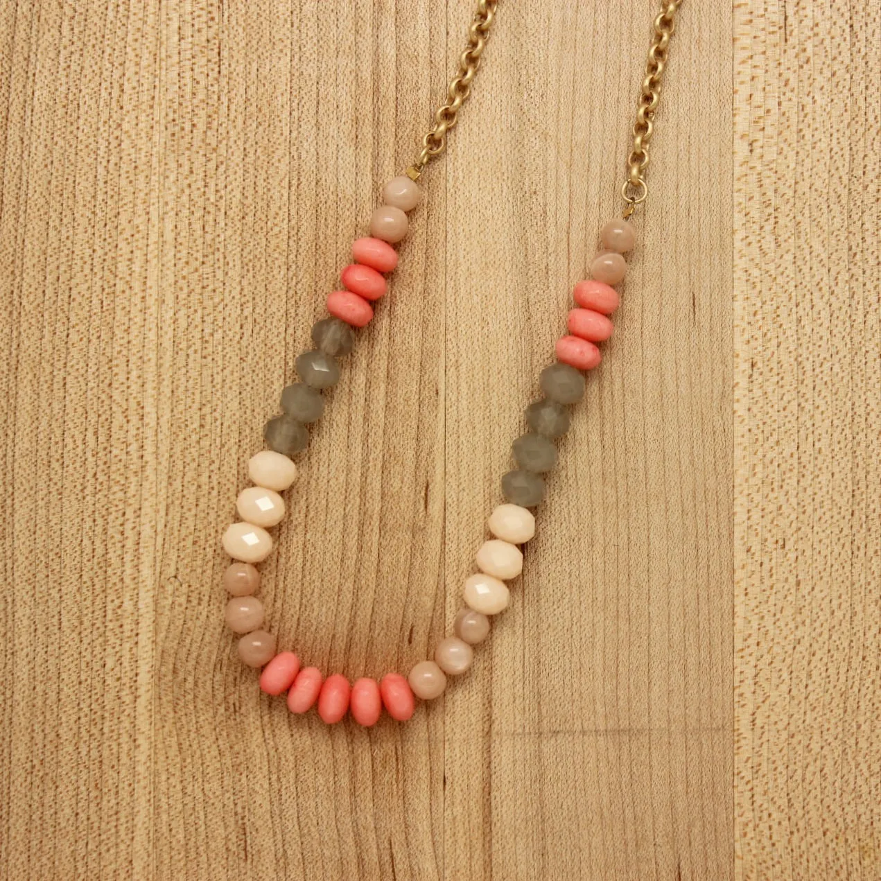 Gold Colorblock Necklaces