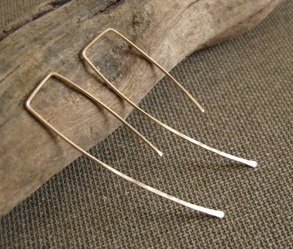 Gold Filled Hooks Earrings - Modern Minimalist Earrings