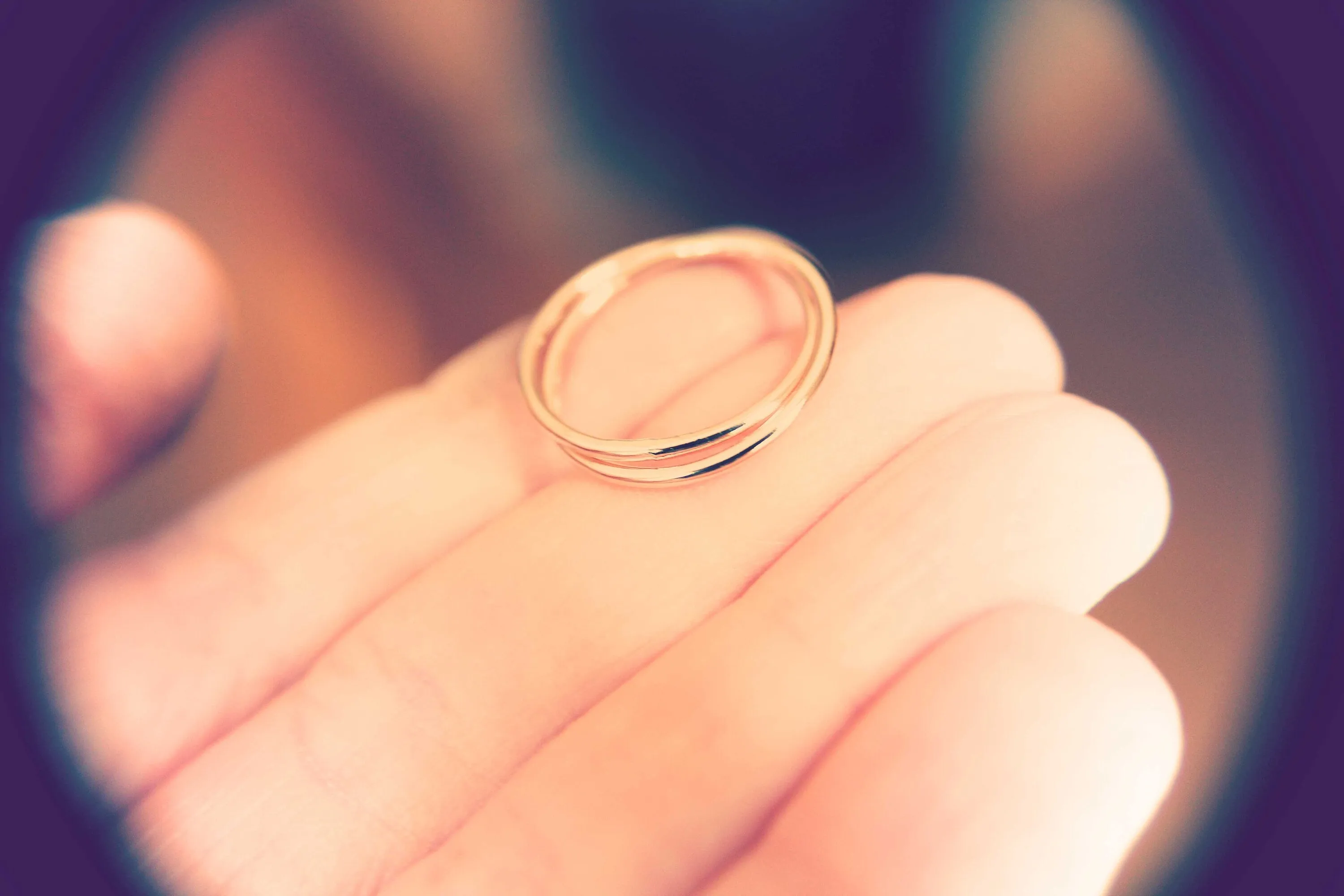 Gold Interlocking Thumb Rings,Thumb Rings,Gold Thumb Ring,Simple Rings,Rolling Ring,Stacking Rings, Minimalist Rings,Unique Ring,Rose Gold