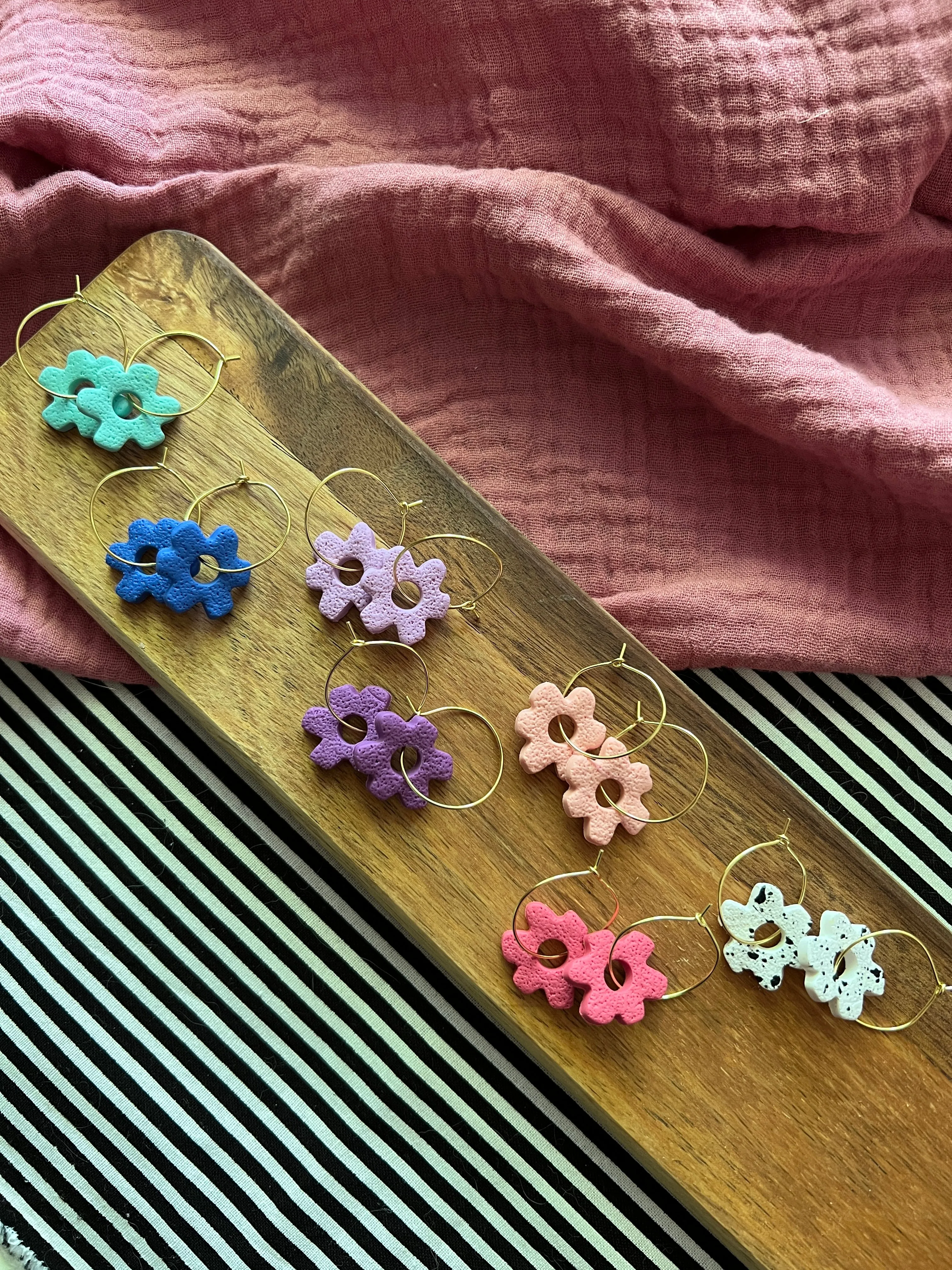 Julia Flower Hoops