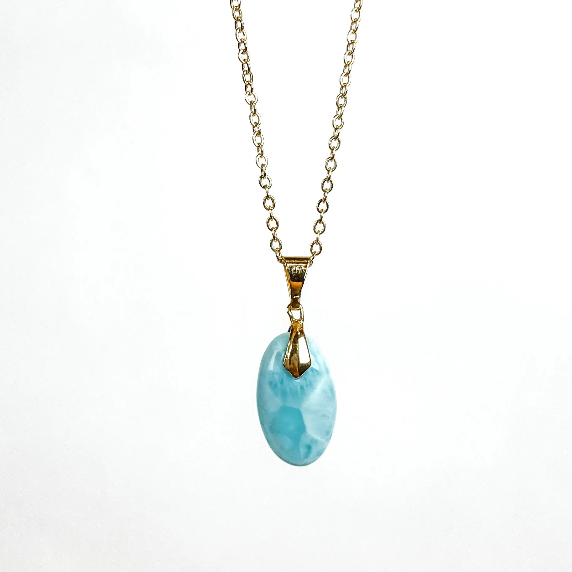 Larimar Pendant Necklace