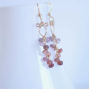 Leyla - Spinel, 14k Gold Filled Earrings