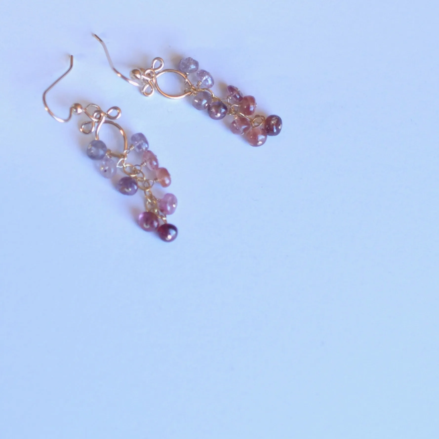 Leyla - Spinel, 14k Gold Filled Earrings