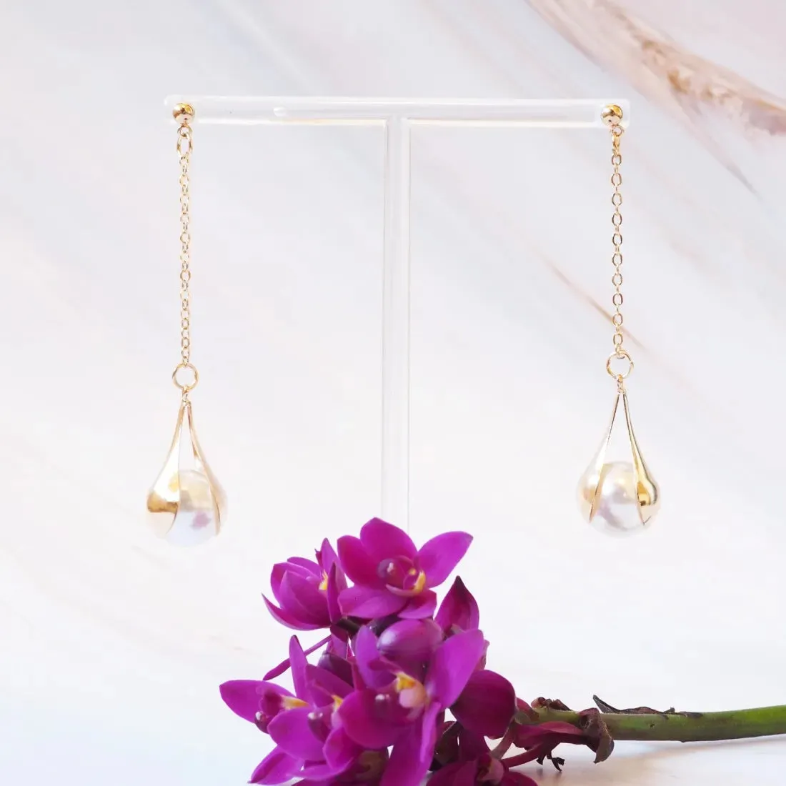 Maui Pearl Dangle Earrings