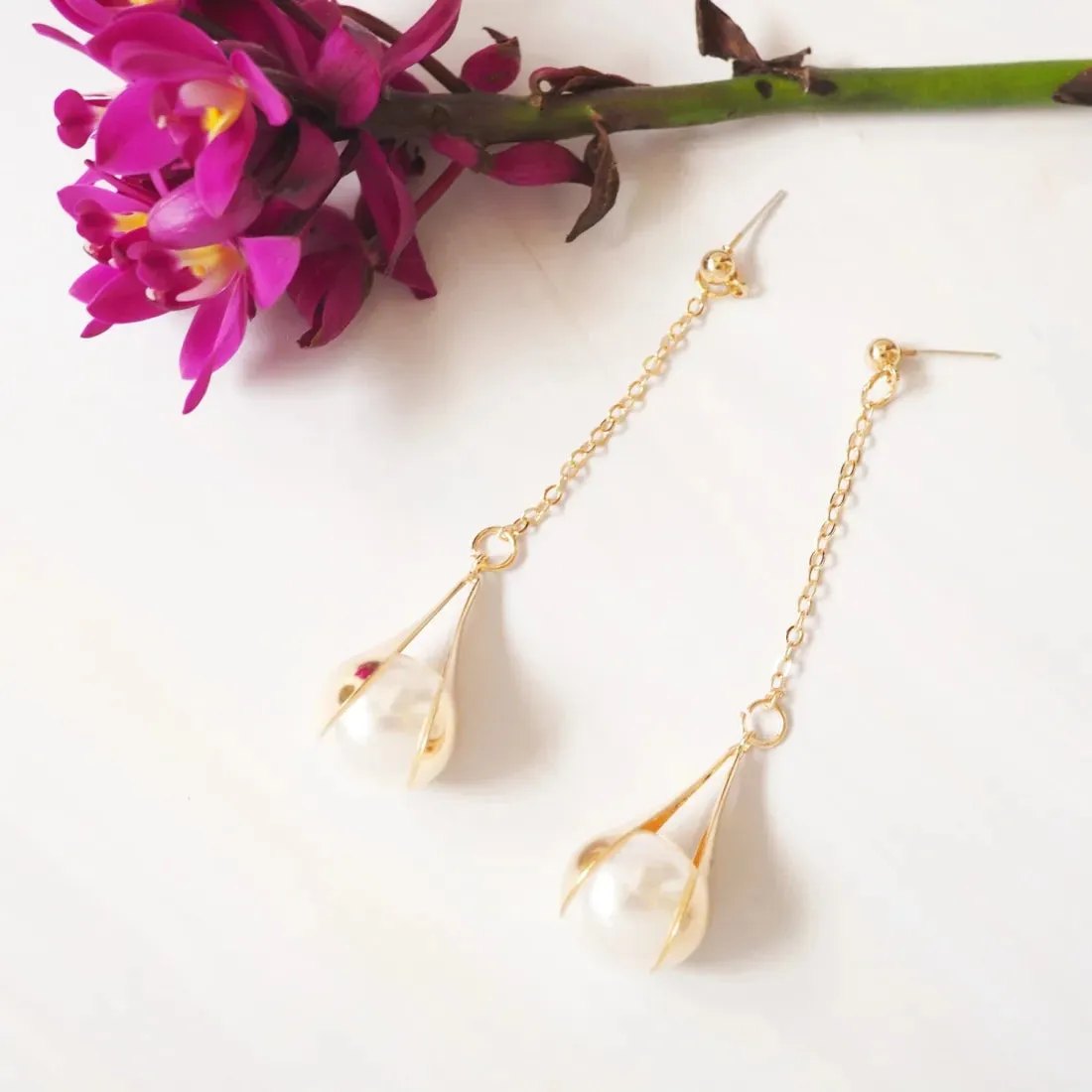 Maui Pearl Dangle Earrings