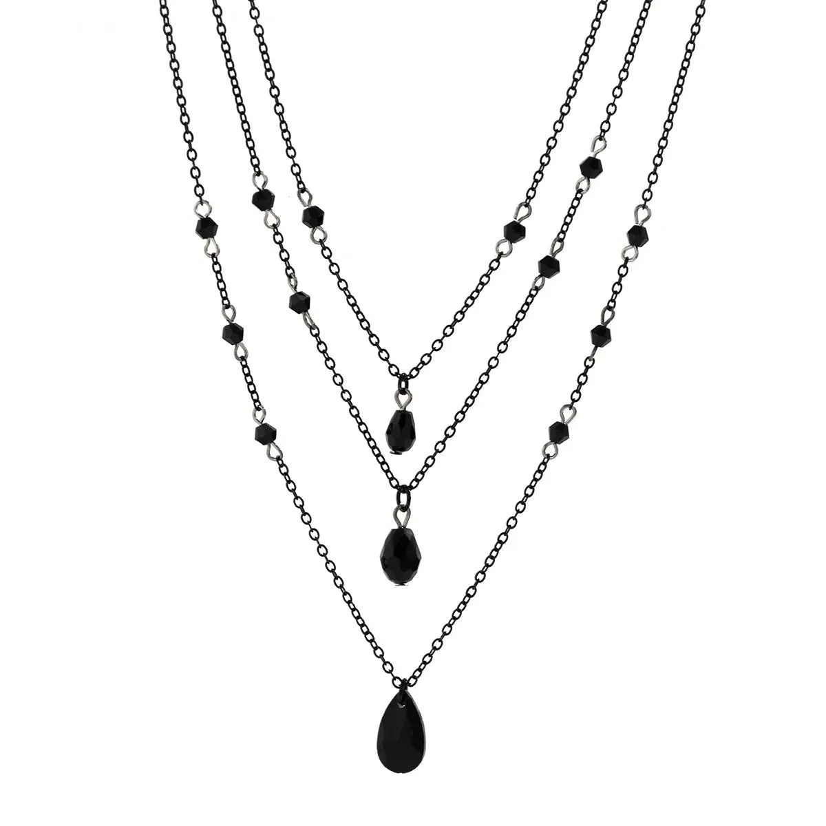 Midnight Obsidian Necklace Set