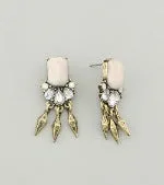 Mindy Blush Pink Fringe Earrings