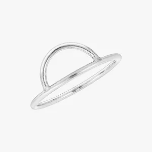 Minimal Arc Ring Silver