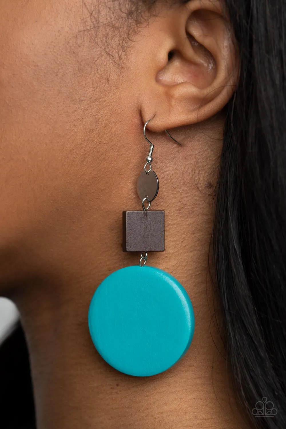 Modern Materials - Blue Earring