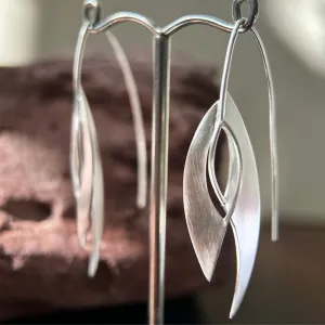 Modern Matt Wishbone Earrings